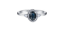 Charger l&#39;image dans la galerie, Sapphire and diamonds ring 14kt white gold | ML873WSA

