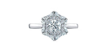 Load image into Gallery viewer, Ring - Natural Round Cut  Maple Leaf Diamonds - 18kt White Gold  | ML672W90
