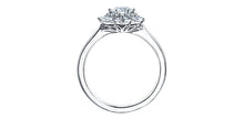 Load image into Gallery viewer, Ring - Natural Round Cut  Maple Leaf Diamonds - 18kt White Gold  | ML672W90
