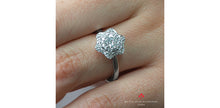 Load image into Gallery viewer, Ring - Natural Round Cut  Maple Leaf Diamonds - 18kt White Gold  | ML672W90
