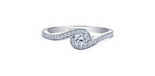 Charger l&#39;image dans la galerie, Ring - Natural Round Cut  Maple Leaf Diamonds - 14kt White Gold  | ML712W38
