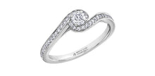 Load image into Gallery viewer, Ring - Natural Round Cut  Maple Leaf Diamonds - 14kt White Gold  | ML712W38
