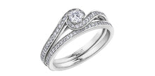 Charger l&#39;image dans la galerie, Ring - Natural Round Cut  Maple Leaf Diamonds - 14kt White Gold  | ML712W38
