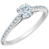 Load image into Gallery viewer, Solitaire Ring 14KT | LGD | 0.74ct round cut center

