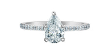 Charger l&#39;image dans la galerie, Solitaire Ring 14KT | LGD | 1.00ct Pear cut center
