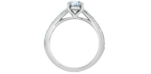Solitaire Ring 14KT | LGD | 1.00ct Oval cut center