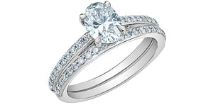 Solitaire Ring 14KT | LGD | 1.00ct Oval cut center