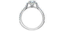 Load image into Gallery viewer, Solitaire Ring 14KT | LGD | 0.52ct round cut center
