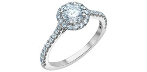 Solitaire Ring 14KT | LGD | 0.52ct round cut center