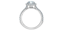 Load image into Gallery viewer, Solitaire Ring - 14kt White Gold -  1.04ct VS2-D Lab Grown Diamonds Round Brilliant Cut Center
