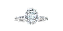 Load image into Gallery viewer, Solitaire Ring 14KT | LGD | 0.80ct Oval cut center
