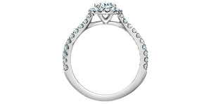 Solitaire Ring 14KT | LGD | 0.80ct Oval cut center