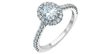 Load image into Gallery viewer, Solitaire Ring 14KT | LGD | 0.80ct Oval cut center
