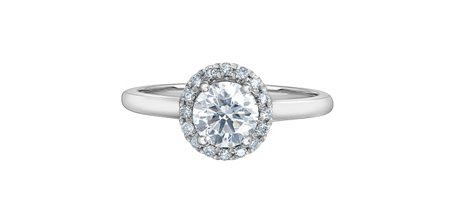 Solitaire Ring 14KT | LGD | 1.04ct round cut center