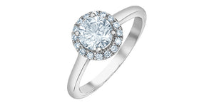 Solitaire Ring 14KT | LGD | 1.04ct round cut center