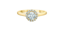 Load image into Gallery viewer, Solitaire Ring 14KT | LGD | 0.73ct round cut center
