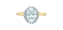 Load image into Gallery viewer, Solitaire Ring 14kt Yellow/White Gold - Lab Grown Diamonds Oval cut 2.07ct VS1-F | R31246YW/220
