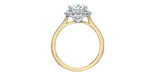 Load image into Gallery viewer, Solitaire Ring 14kt Yellow/White Gold - Lab Grown Diamonds Oval cut 2.07ct VS1-F | R31246YW/220
