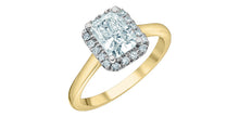 Load image into Gallery viewer, Ring - Radiant cut Laboratory Grown Diamond -  14KT Yellow-White Gold | 1.56ct Radiant Cut
