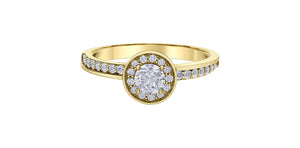 Ring - 10kt yellow gold - Natural Diamonds | DD8197Y70