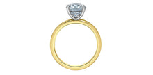 Charger l&#39;image dans la galerie, Ring -  Round Cut Laboratory Grown Diamond -  14KT Yellow and White Gold | 2.00CT
