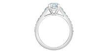 Load image into Gallery viewer, Ring -  Round Cut Laboratory Grown Diamond -  14KT White Gold | 1.50ct Round Cut TW
