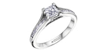 Charger l&#39;image dans la galerie, Ring - Natural Princess Cut  Maple Leaf Diamonds - 18kt White Gold  | ML119
