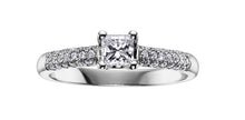 Load image into Gallery viewer, Ring - Natural Princess Cut  Maple Leaf Diamonds - 18kt White Gold  | DX529W50
