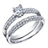 Load image into Gallery viewer, Ring - Natural Princess Cut  Maple Leaf Diamonds - 18kt White Gold  | DX529W50
