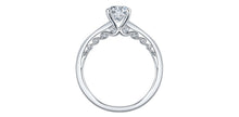 Load image into Gallery viewer, Ring - Natural Round Cut  Maple leaf diamonds - 18KT White Gold | R3367WG/75-18
