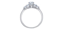 Load image into Gallery viewer, Ring - Natural Round Cut  Maple Leaf Diamonds - 18kt White Gold  | ML145W80
