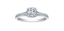 Load image into Gallery viewer, Ring - Natural Round Cut  Maple Leaf Diamonds - 18kt White Gold  | ML147W82
