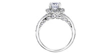 Charger l&#39;image dans la galerie, Ring - Natural Round Cut  Maple leaf diamonds - 18kt White Gold  | R3542WG/90-18
