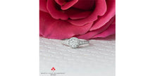 Load image into Gallery viewer, Ring - Natural Round Cut  Maple leaf diamonds - 18kt White Gold  | R3542WG/90-18
