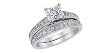 Charger l&#39;image dans la galerie, Ring - Natural Princess Cut  Maple Leaf Diamonds - 18kt White Gold  | ML213W125
