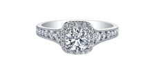 Load image into Gallery viewer, Ring - Natural Round Cut  Maple leaf diamonds - 18kt White Gold  | ML258W120
