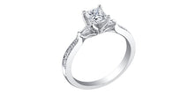 Load image into Gallery viewer, Ring - Natural Princess Cut  Maple Leaf Diamonds - 18kt White Gold  | ML271W100
