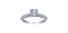 Charger l&#39;image dans la galerie, Ring - Natural Round Cut Maple Leaf Diamonds - 18kt White Gold  | ML317W100
