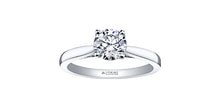 Charger l&#39;image dans la galerie, Ring - Natural Round Cut  Maple Leaf Diamonds - 18kt White Gold  | ML806W75
