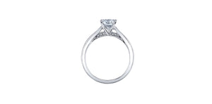 Ring - Natural Round Cut  Maple Leaf Diamonds - 18kt White Gold  | ML806W100-99