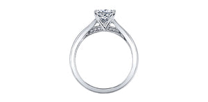 Ring - Natural Princess Cut  Maple Leaf Diamonds - 18Kt White Gold | ML330W70