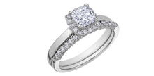 Charger l&#39;image dans la galerie, Ring - Natural Cushion Cut Maple Leaf Diamonds - 18Kt White Gold | ML373W80
