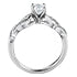 Ring - Natural Round Cut  Maple Leaf Diamonds - 18kt White Gold  | ML382W60