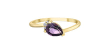 Load image into Gallery viewer, Ring - Diamonds &amp; Amethyst - 10kt  gold  | DD7964YAM

