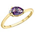 Ring - Diamonds & Amethyst - 10kt  gold  | DD7964YAM