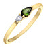 Charger l&#39;image dans la galerie, Ring - Diamonds &amp; Green Tourmaline - 10kt  gold  | DD8111YGRTR
