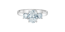 Load image into Gallery viewer, Trenitry Ring 14KT white gold | LGD | 1.52ct Oval cut center
