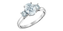 Load image into Gallery viewer, Trenitry Ring 14KT white gold | LGD | 1.52ct Oval cut center
