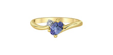Load image into Gallery viewer, Ring - Tanzanite &amp; Natural Diamonds  - 10kt  gold  | DD8293YTZ
