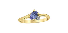 Load image into Gallery viewer, Ring - Tanzanite &amp; Natural Diamonds  - 10kt  gold  | DD8293YTZ
